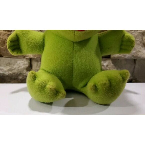Vintage 1987 Baby Kermit Plush Toy Collectible Jim Henson Muppet's Stuffed Frog - Picture 4 of 9